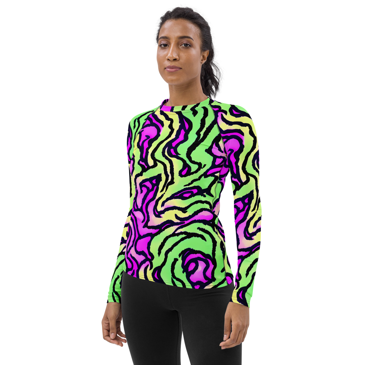 Women's Rash Guard - Mintchine Maze