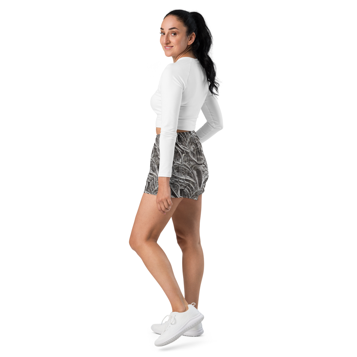 Women’s Athletic Shorts - Piranesi's Dream