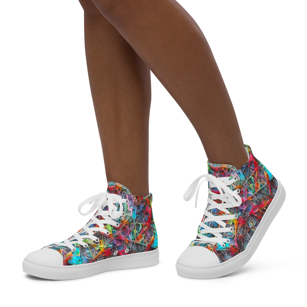 Women's High Top Canvas Shoes - Junkyard Jewel