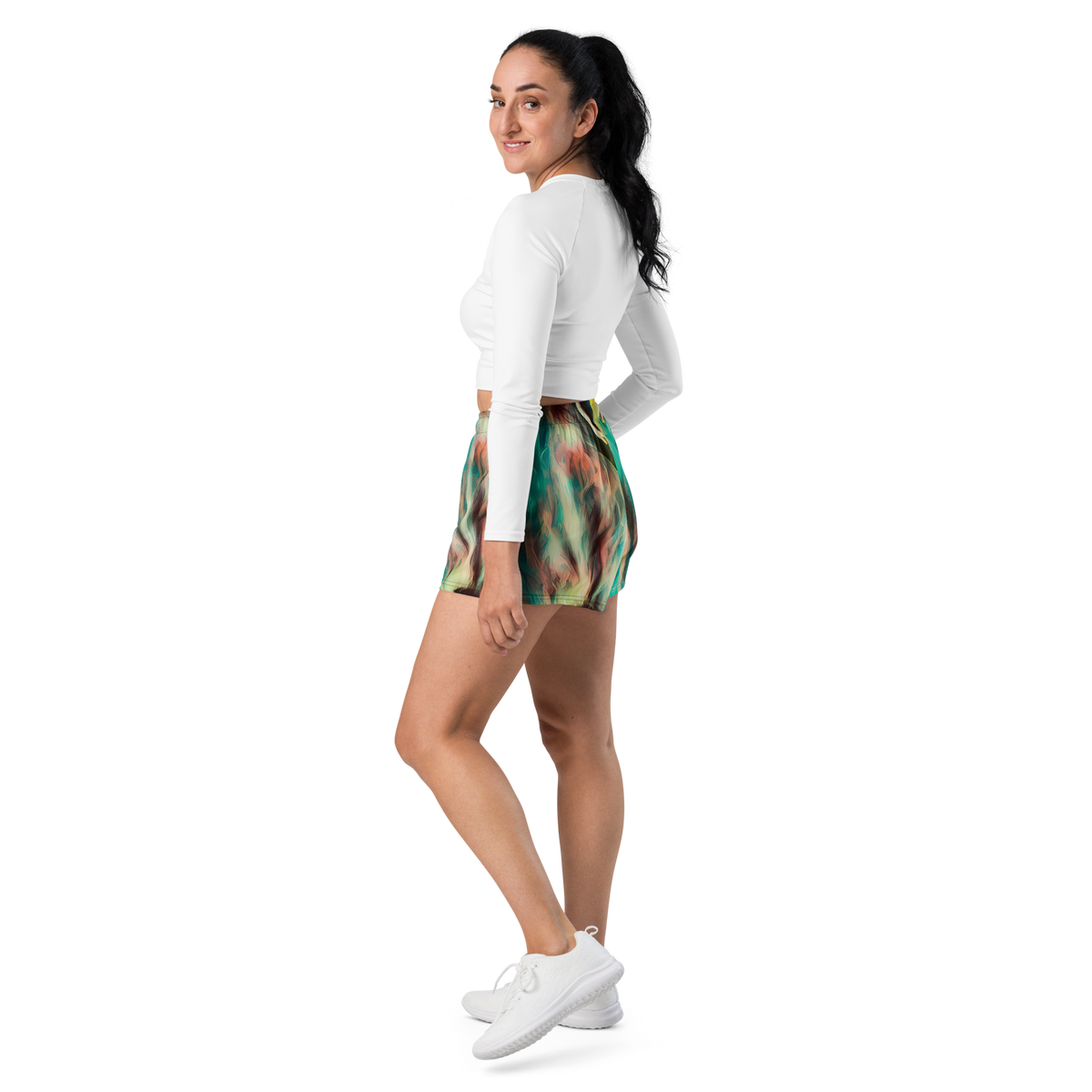 Women’s Athletic Shorts - Enchanted Fusion