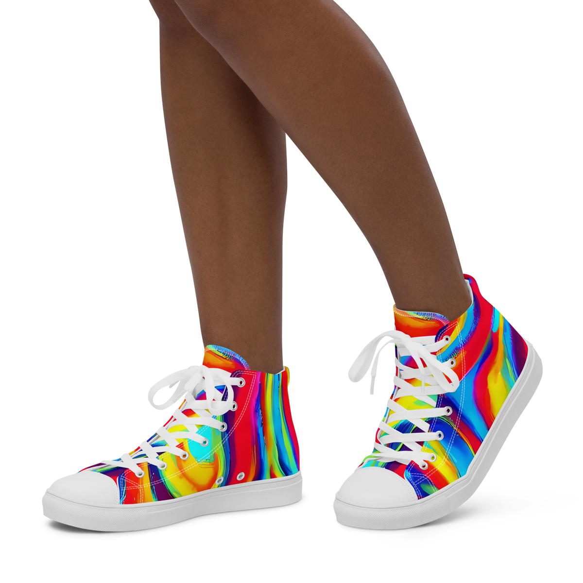 Women's High Top Canvas Shoes - Stael Swirls