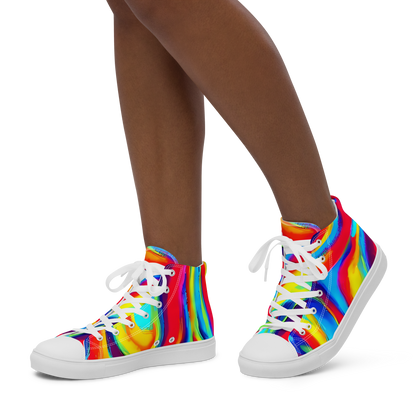 Women's High Top Canvas Shoes - Stael Swirls