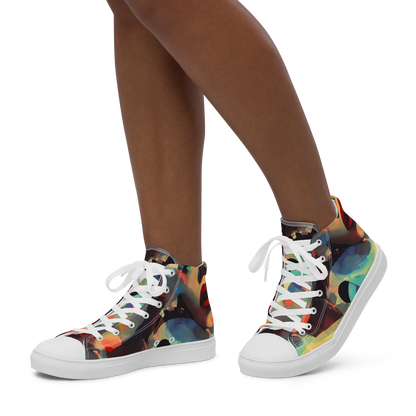 Women's High Top Canvas Shoes - Astral Reflections