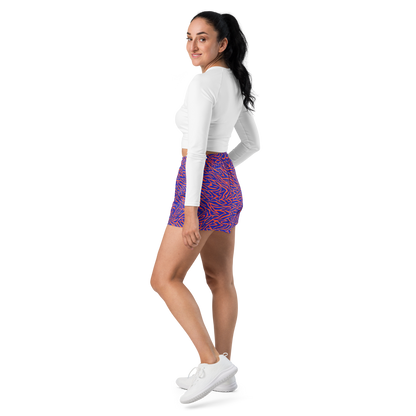 Women’s Athletic Shorts - Sapphire Swirl