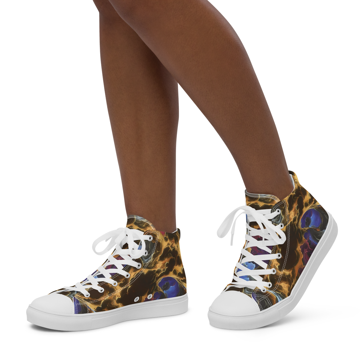 Women's High Top Canvas Shoes - Vortex Virtue