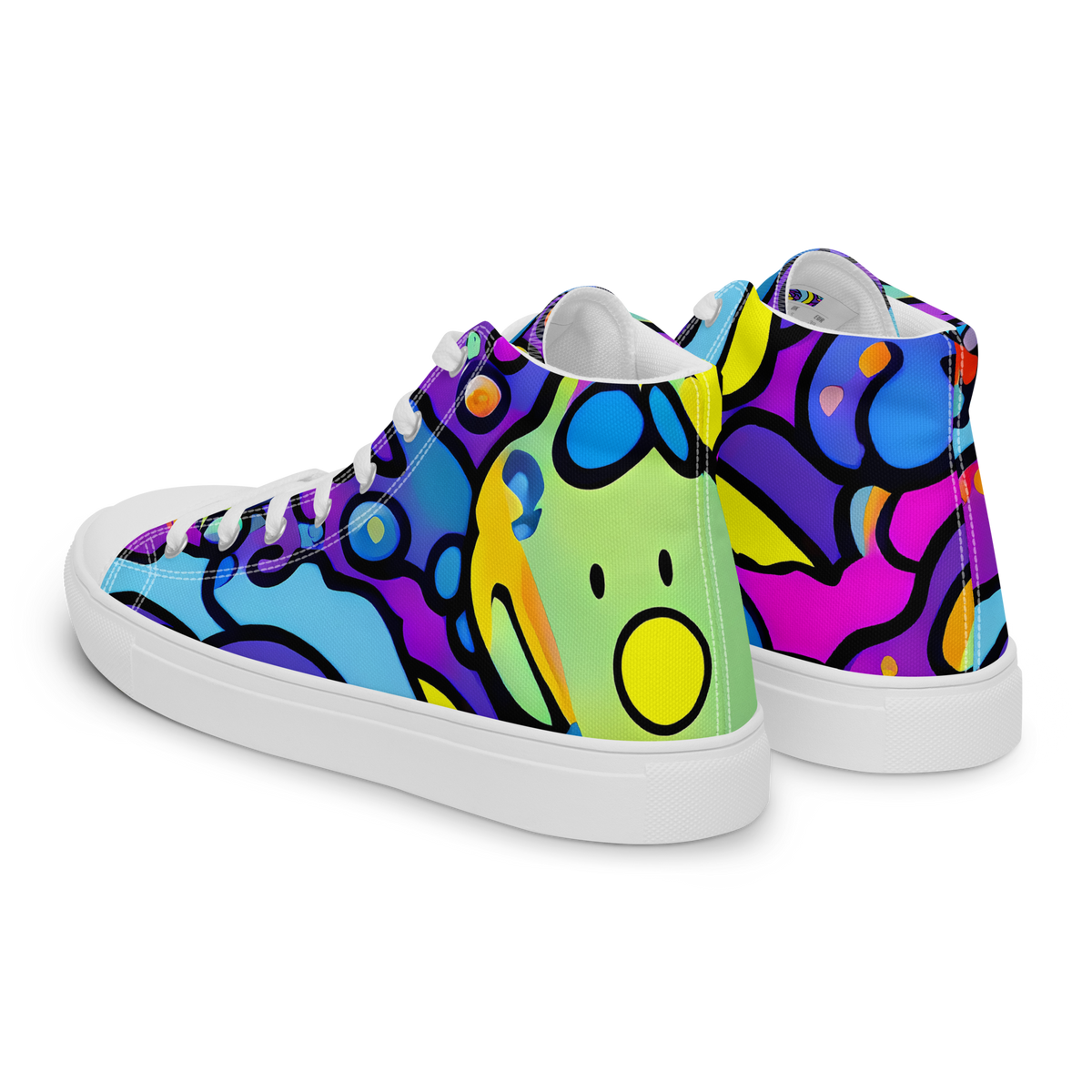 Women's High Top Canvas Shoes - Radiant Lagoon