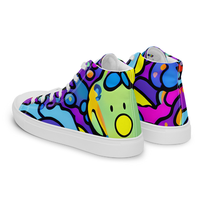 Women's High Top Canvas Shoes - Radiant Lagoon