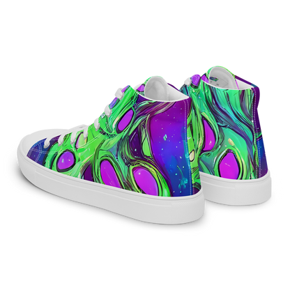 Men's High Top Canvas Shoes - Funky Mutation