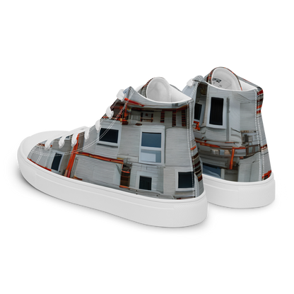 Women's High Top Canvas Shoes - Industrial Reverie