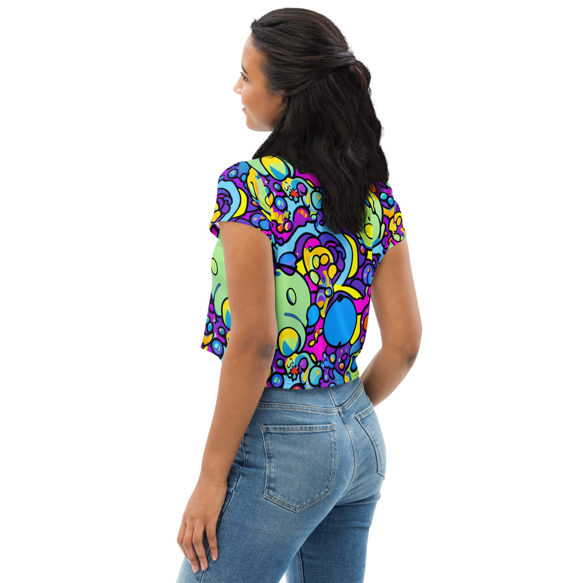 Women's Crop Tee - Enchanted Orbs