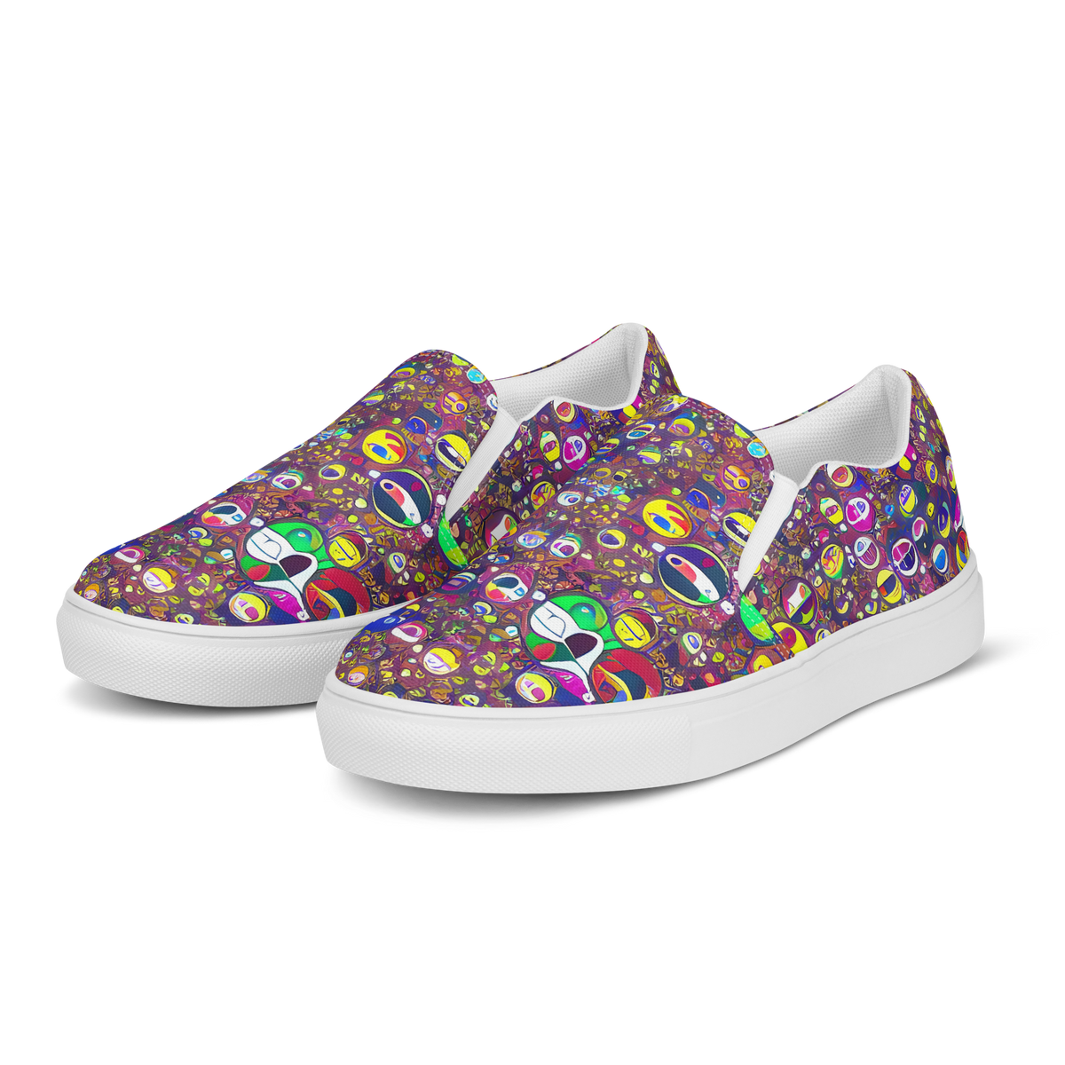 Men's Slip-On Canvas Shoes - Eyes of Enchantment