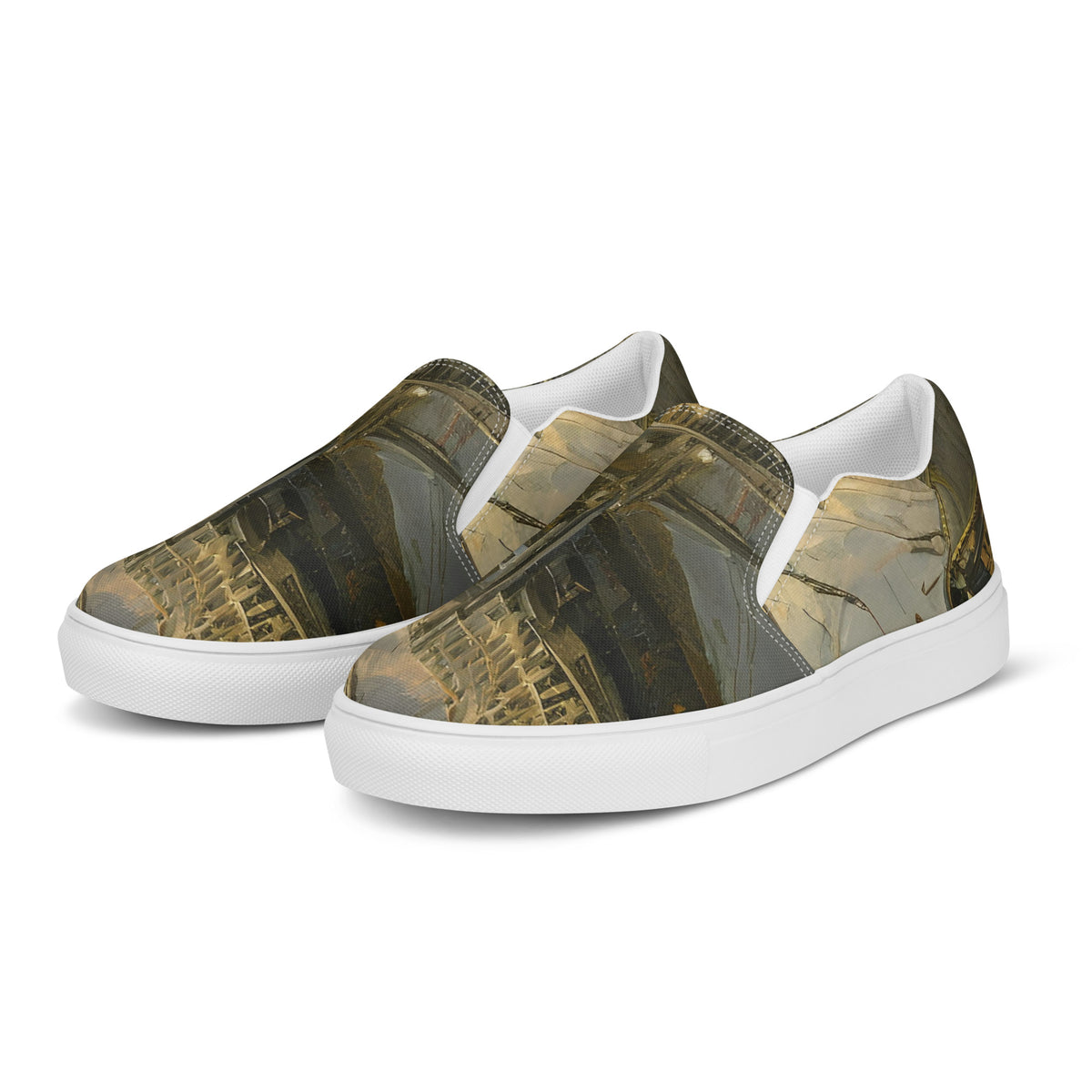 Men's Slip-On Canvas Shoes - Ethereal Armada