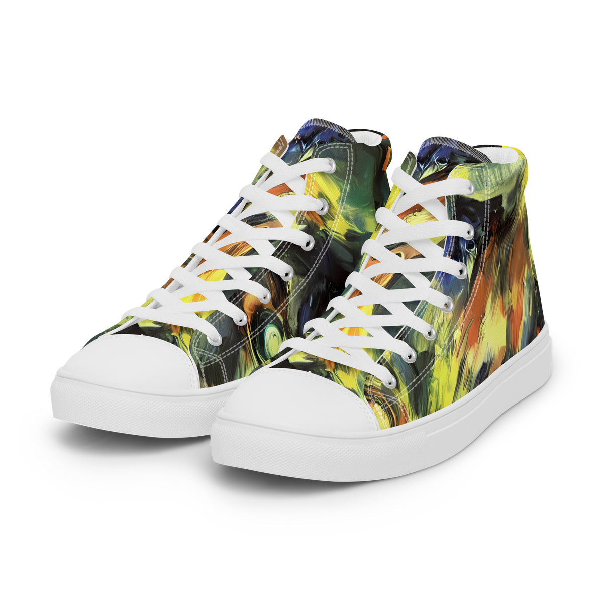 Women's High Top Canvas Shoes - Seve Swirl