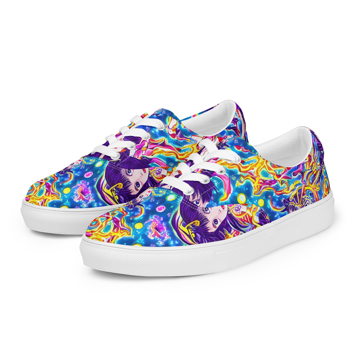 Men's Lace-Up Canvas Shoes - Aquatic Whim