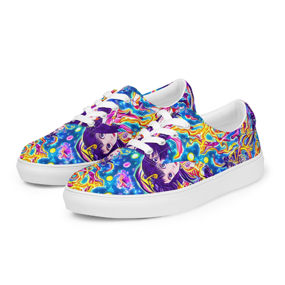 Men's Lace-Up Canvas Shoes - Aquatic Whim
