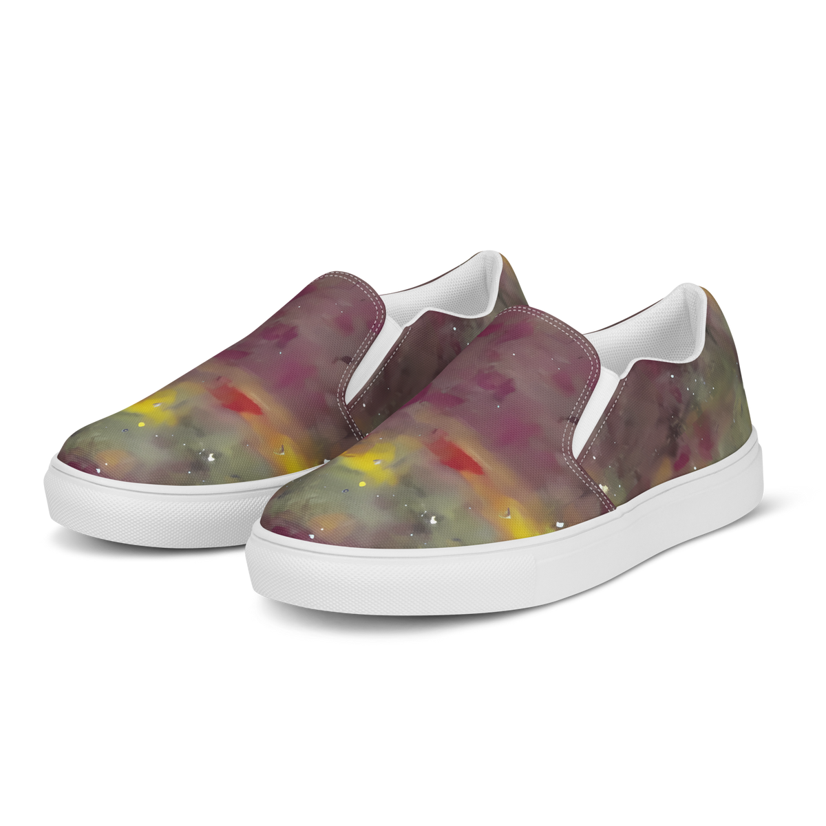 Men's Slip-On Canvas Shoes - Whispers of Autumn