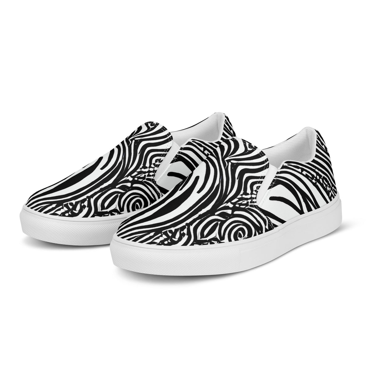 Women's Slip-On Canvas Shoes - Tidal Tangle