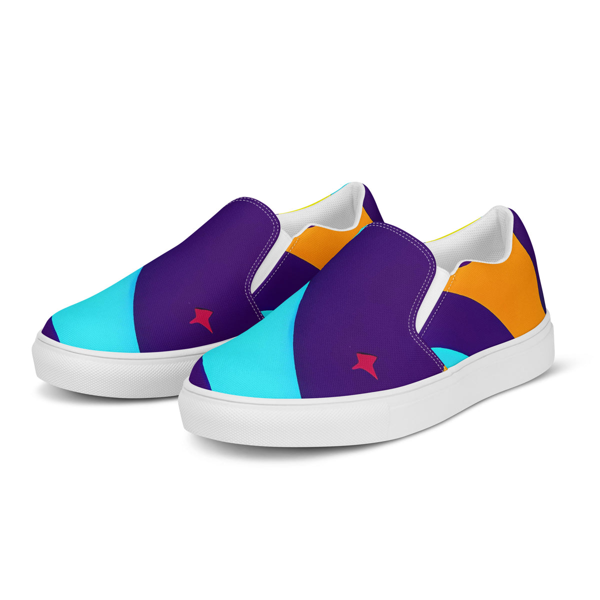 Women's Slip-On Canvas Shoes - Gerace Geometry
