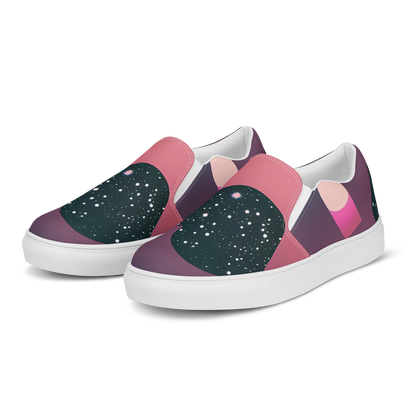Women's Slip-On Canvas Shoes - Dreamscape Horizon