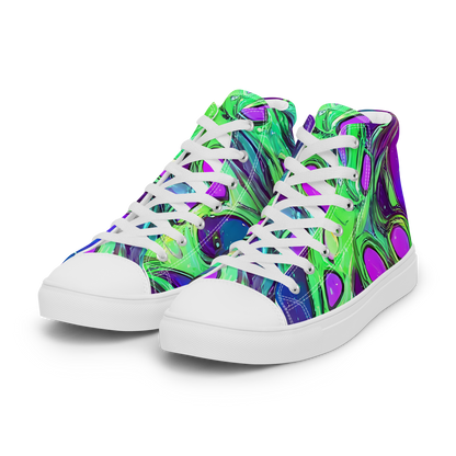 Men's High Top Canvas Shoes - Funky Mutation