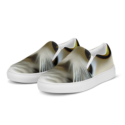 Men's Slip-On Canvas Shoes - Feline Fancy