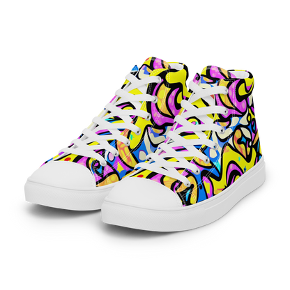 Women's High Top Canvas Shoes - Britto's Odyssey