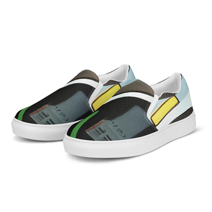 Men's Slip-On Canvas Shoes - Circuit Vision