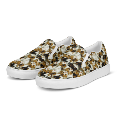 Women's Slip-On Canvas Shoes - Cuddle Chaos