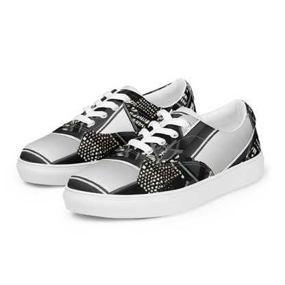 Men's Lace-Up Canvas Shoes - Electro Essence