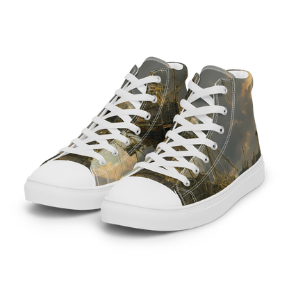 Men's High Top Canvas Shoes - Ethereal Armada