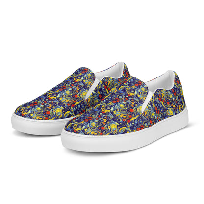 Men's Slip-On Canvas Shoes - Dynamic Doodles