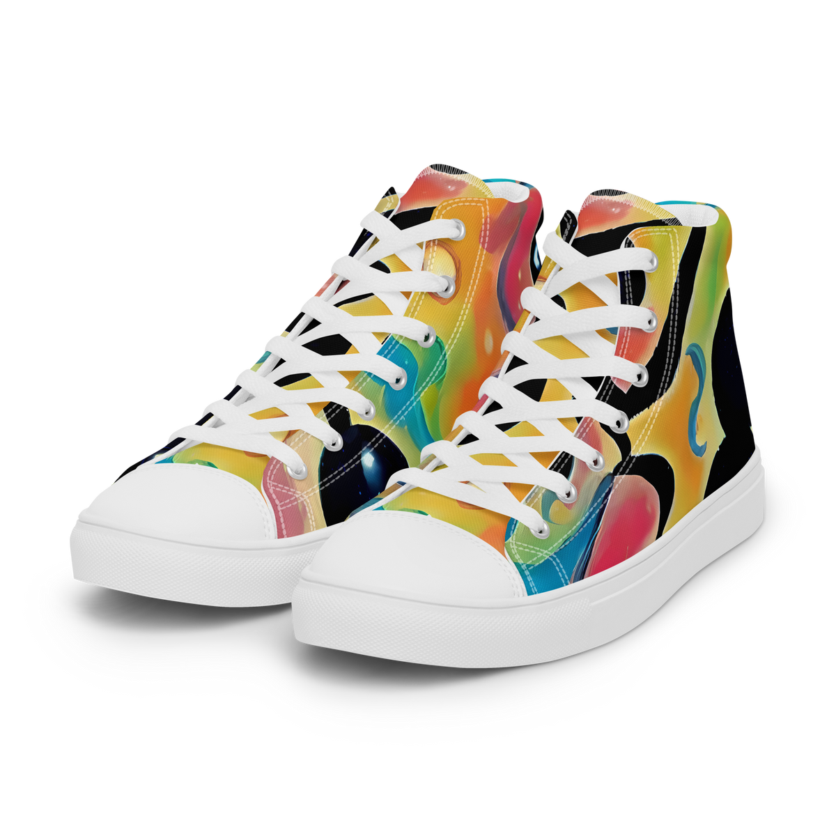 Women's High Top Canvas Shoes - Midday Mirage