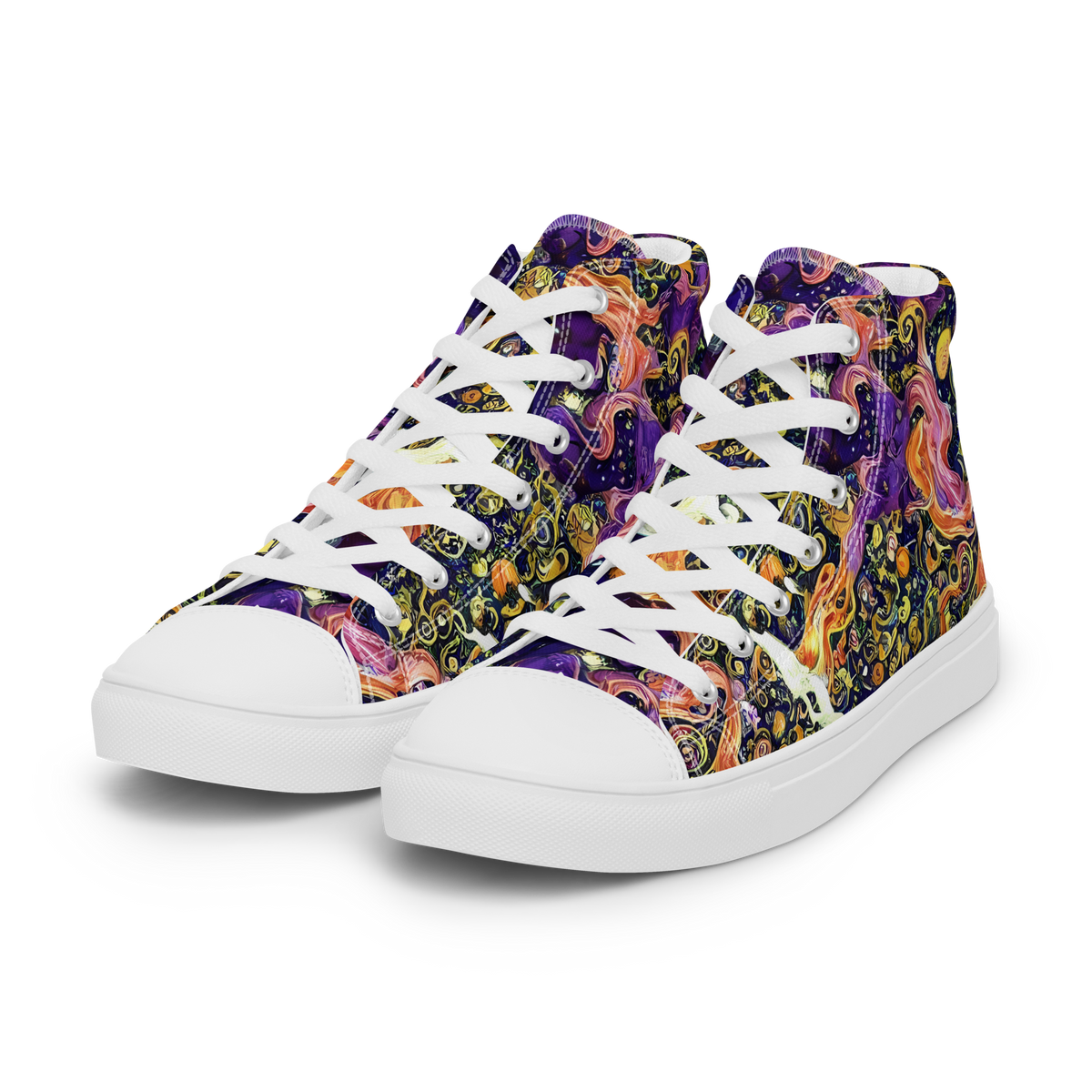Women's High Top Canvas Shoes - Ethereal Waltz