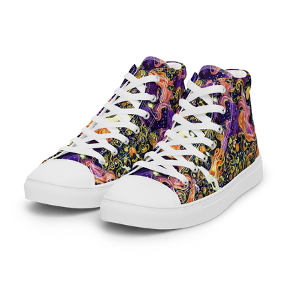 Women's High Top Canvas Shoes - Ethereal Waltz