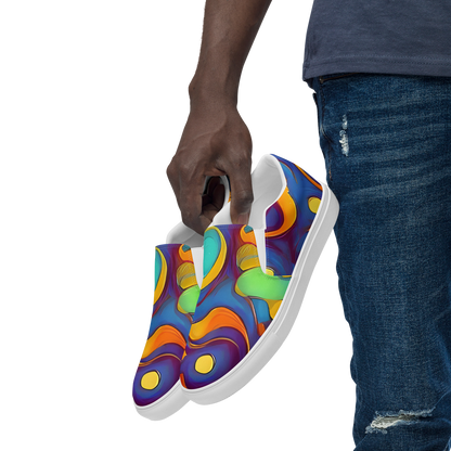 Men's Slip-On Canvas Shoes - Pelton Swirl