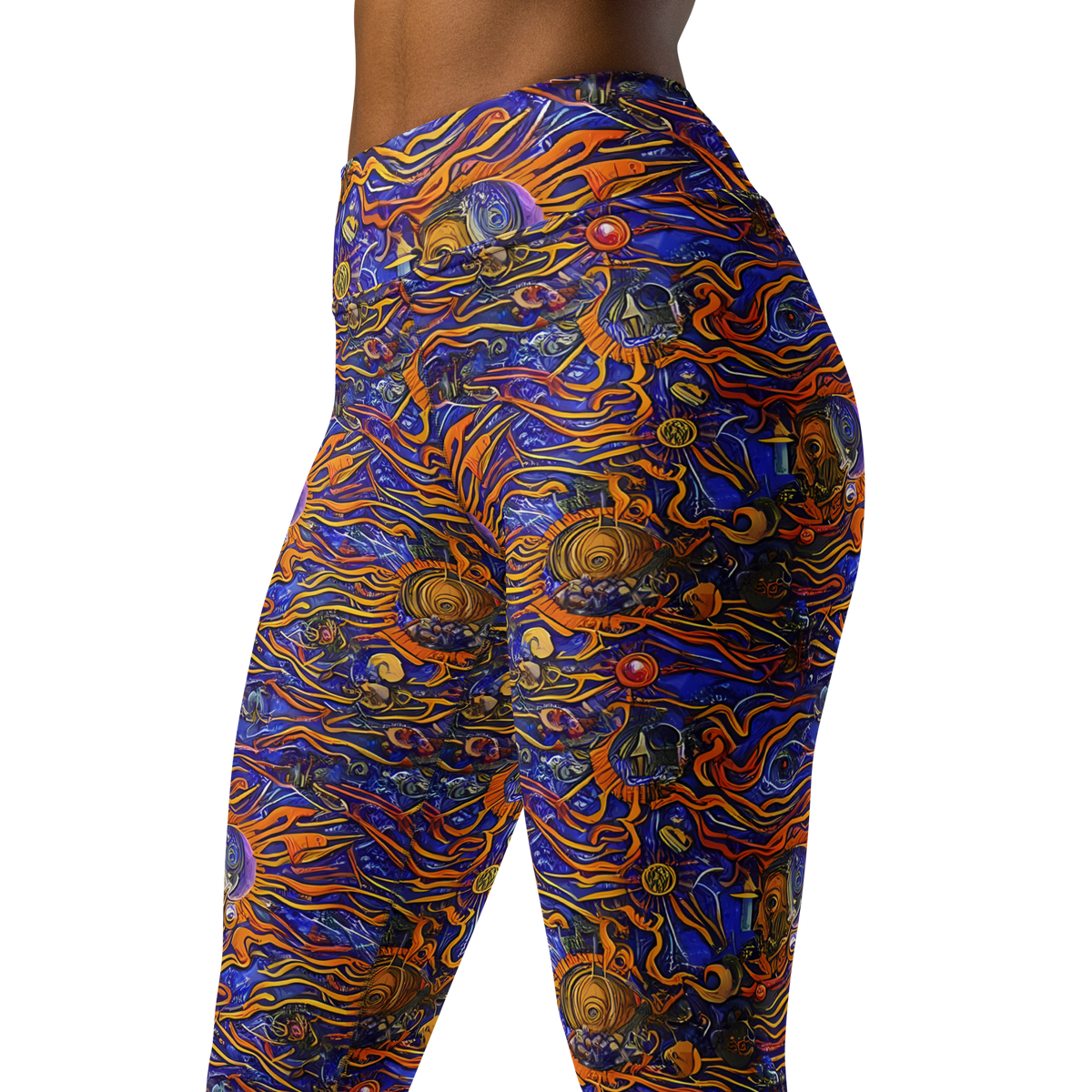 Yoga Leggings - Mantegna Swirl