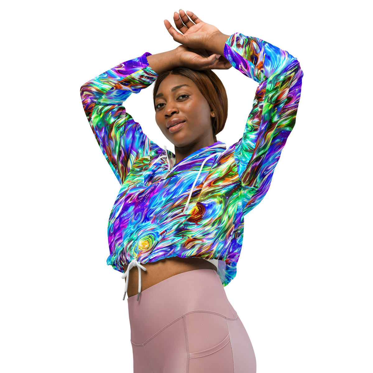 Women's Cropped Windbreaker - Faini Whirlwind