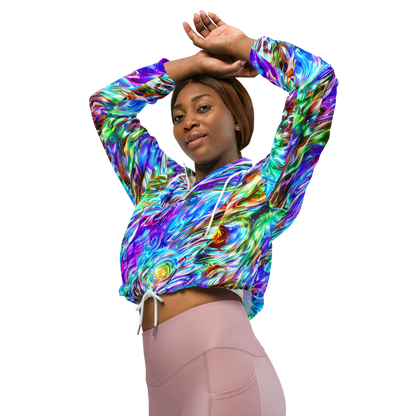 Women's Cropped Windbreaker - Faini Whirlwind