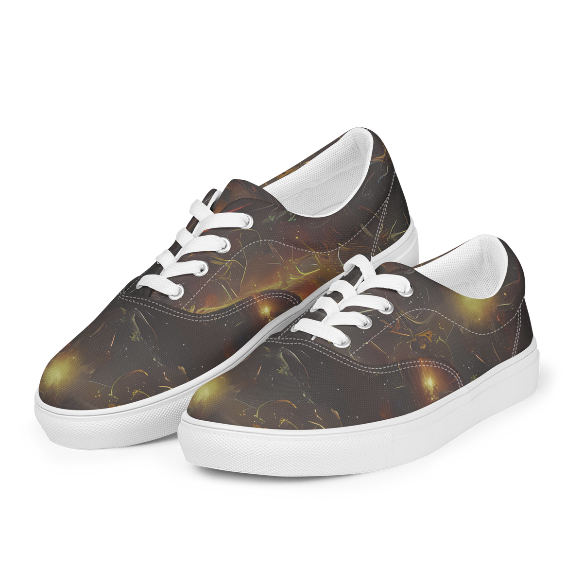 Men's Lace-Up Canvas Shoes - Quantum Illusions