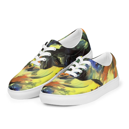 Women's Lace-Up Canvas Shoes - Seve Swirl
