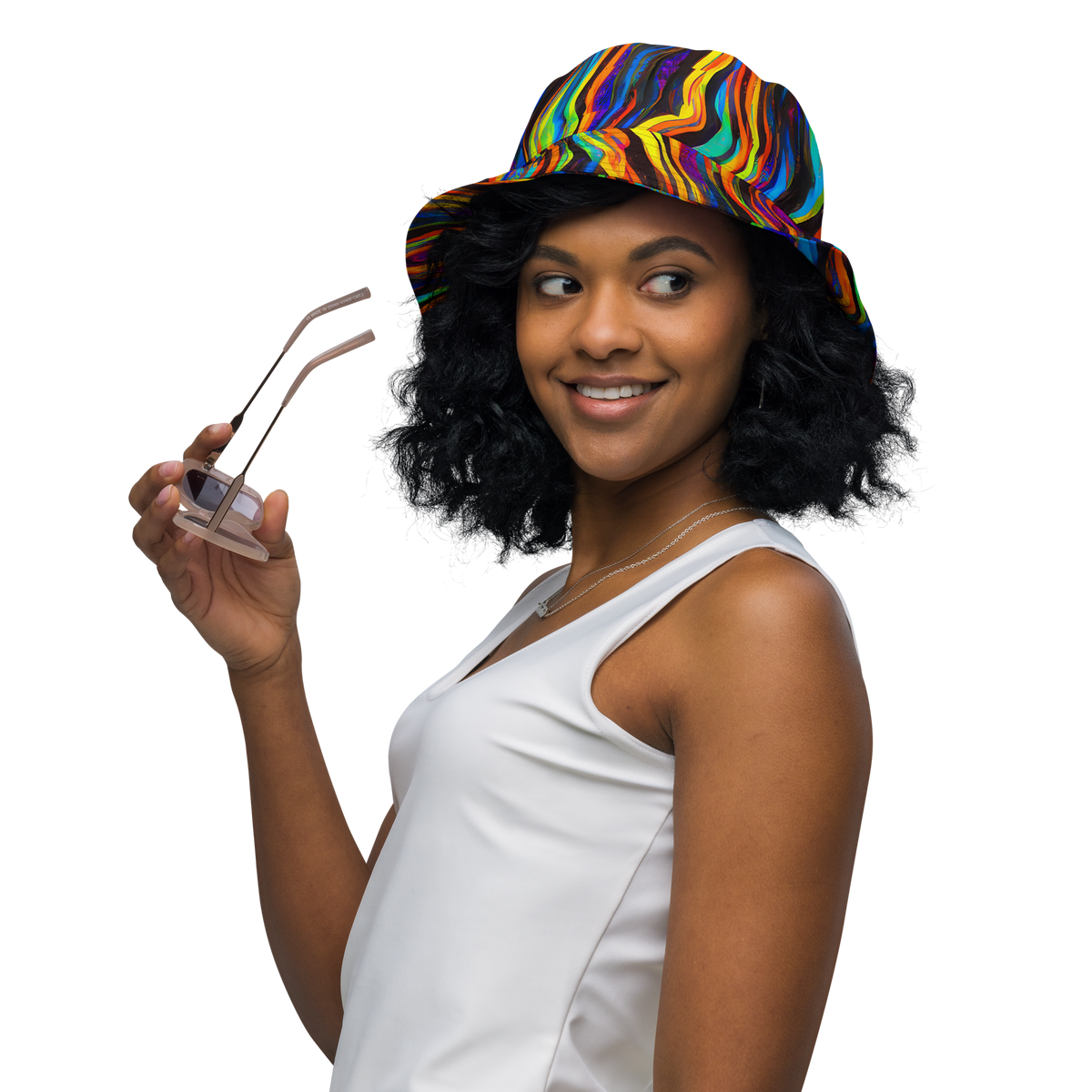 Reversible Bucket Hat - Celestial Waves