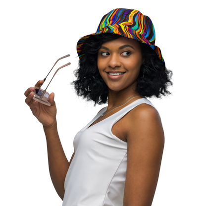 Reversible Bucket Hat - Celestial Waves