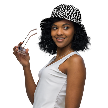 Reversible Bucket Hat - Static Swirl