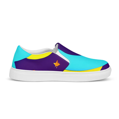 Women's Slip-On Canvas Shoes - Gerace Geometry