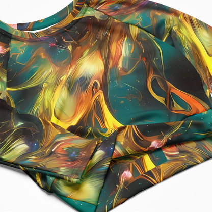 Long Sleeve Crop Top - Elegant Whirl