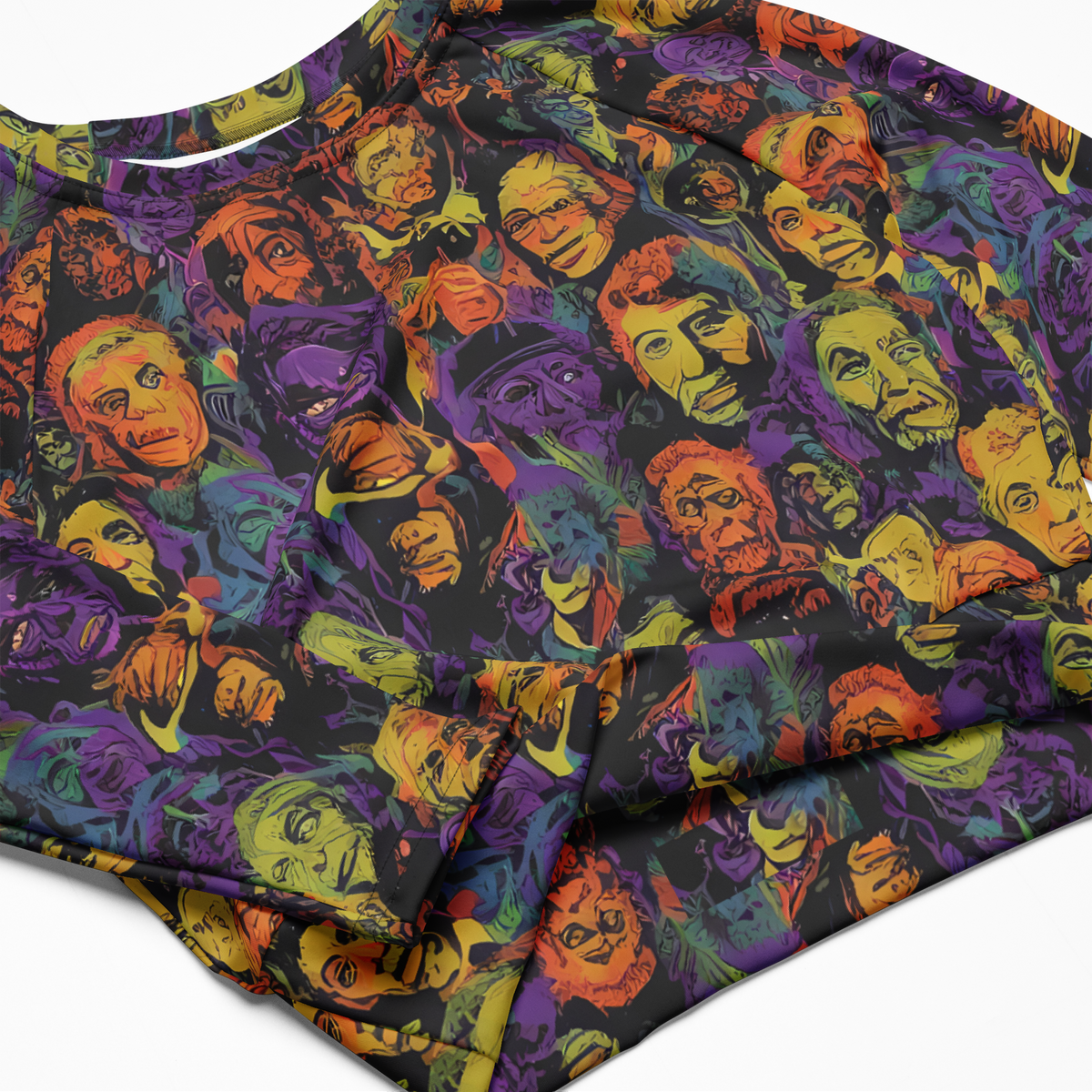 Long Sleeve Crop Top - Kaleidoscopic Spirits