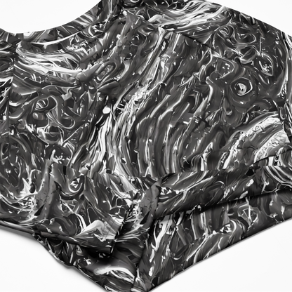 Long Sleeve Crop Top - Nebulous Night
