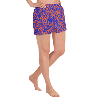 Women’s Athletic Shorts - Sapphire Swirl