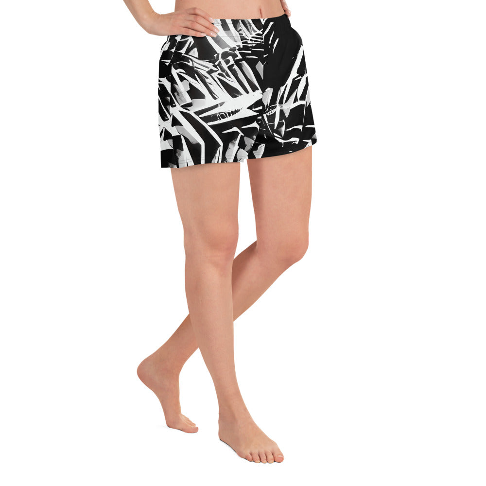 Women’s Athletic Shorts - Illusion Vortex