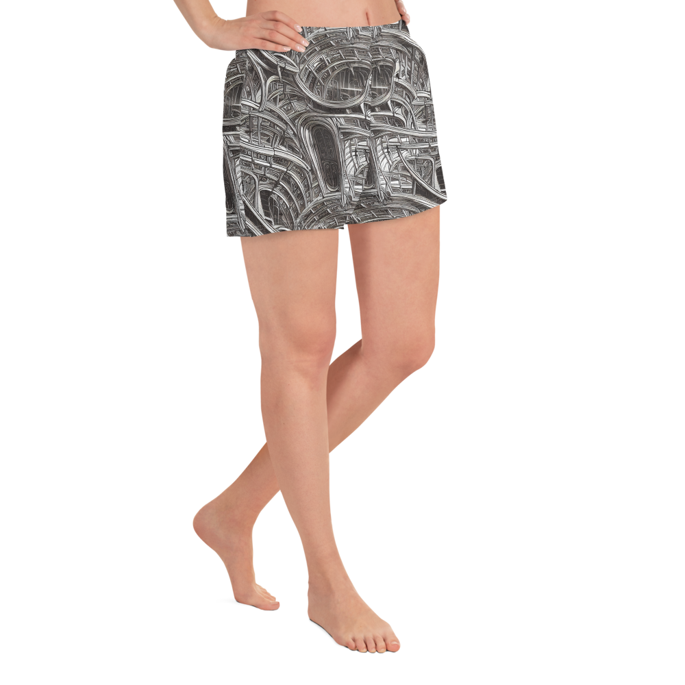 Women’s Athletic Shorts - Piranesi's Dream